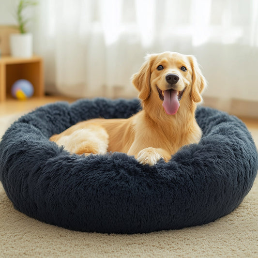 Deconovo Calming Donut Pet Bed OEKO-TEX Plush Washable