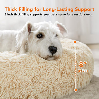 Deconovo Calming Donut Pet Bed OEKO-TEX Plush Washable