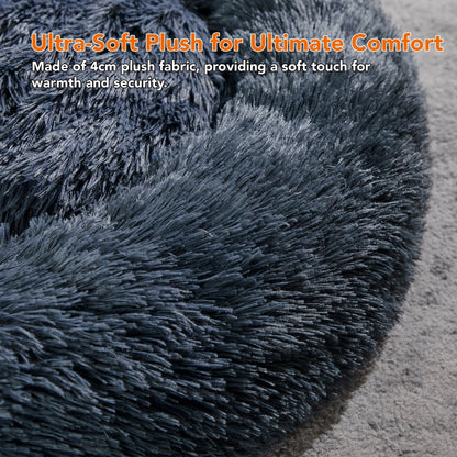 Deconovo Calming Donut Pet Bed OEKO-TEX Plush Washable