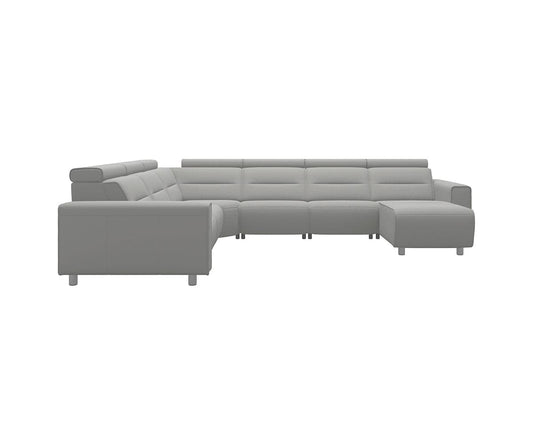 Canapé sectionnel inclinable électrique Stressless® Emily en cuir - Grand