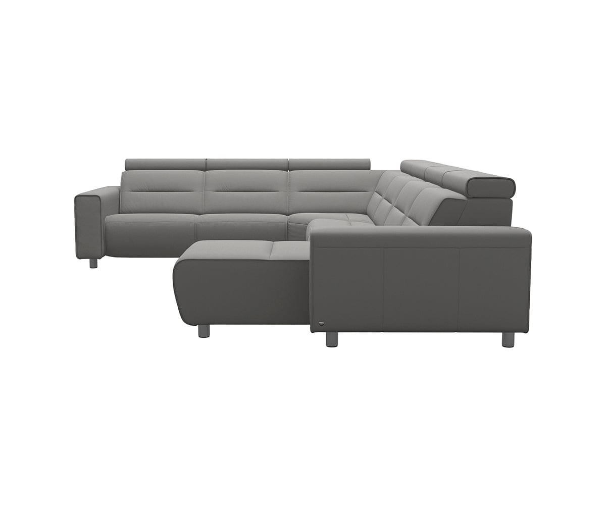 Canapé sectionnel inclinable électrique Stressless® Emily en cuir - Grand