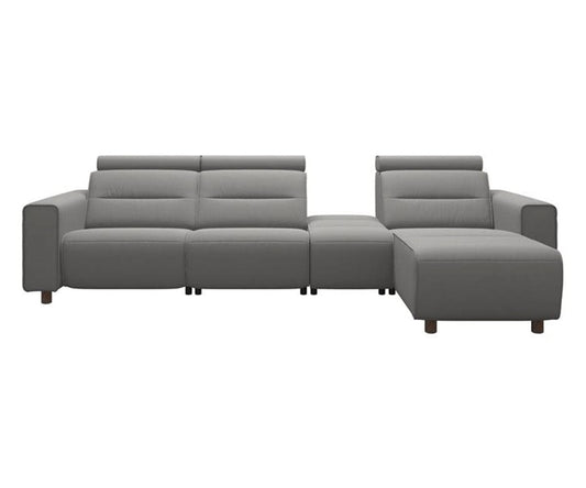 Canapé sectionnel inclinable électrique Stressless® Emily en cuir - Petit
