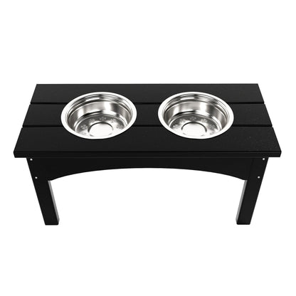 Polytrends Elevated Pet Feeder with Stainless Steel Bowls - N/A