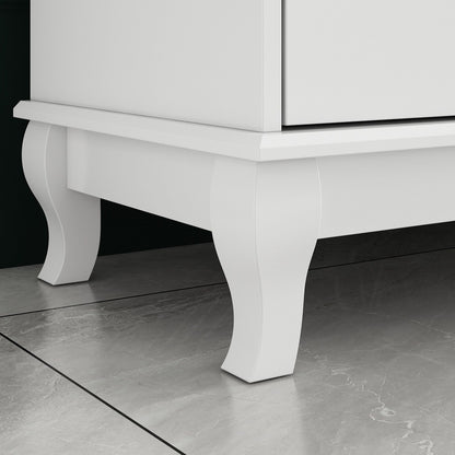 10 Drawer Double Dresser for Bedroom White Dresser Wide Storage