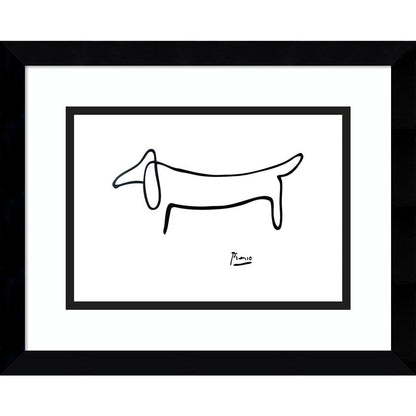 Porch & Den Pablo Picasso 'Le Chien (The Dog)' Framed Art Print