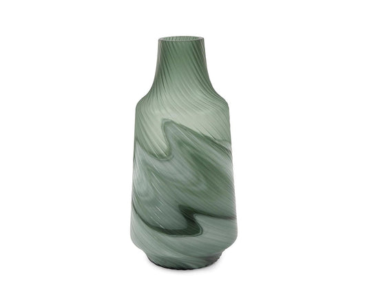 Vase tourbillon bleu sarcelle