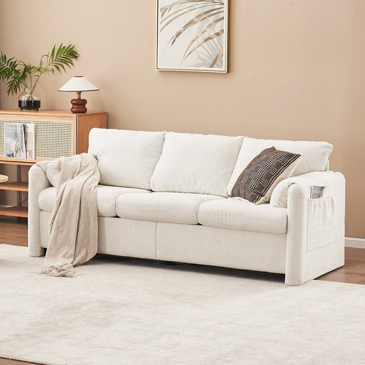 GDFStudio - Canapé Chloé confortable en chenille - Ensemble de canapés rembourrés modernes