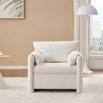 GDFStudio - Canapé Chloé confortable en chenille - Ensemble de canapés rembourrés modernes