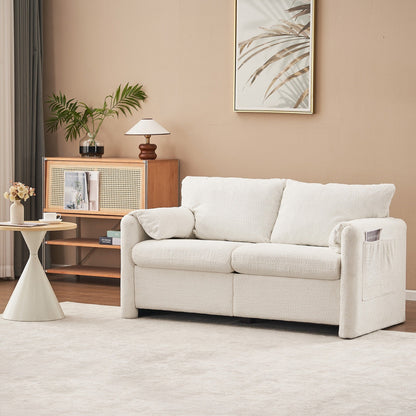 GDFStudio - Canapé Chloé confortable en chenille - Ensemble de canapés rembourrés modernes