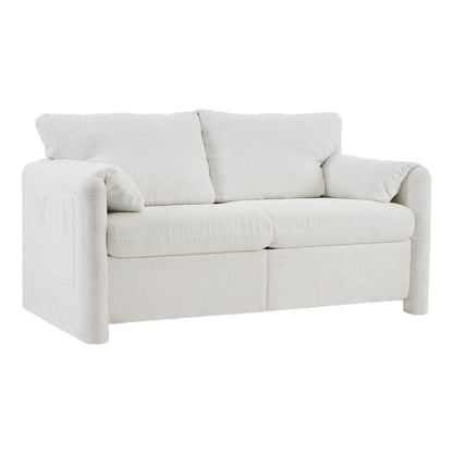 GDFStudio - Canapé Chloé confortable en chenille - Ensemble de canapés rembourrés modernes