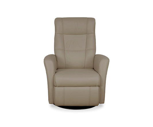 Fauteuil inclinable manuel en cuir Lathan