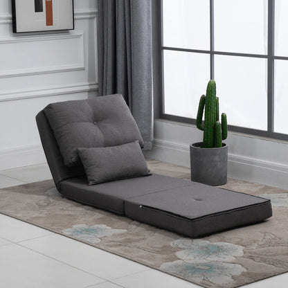 Fauteuil convertible rabattable et rembourré HOMCOM, canapé-lit de sol