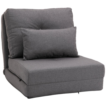 Fauteuil convertible rabattable et rembourré HOMCOM, canapé-lit de sol