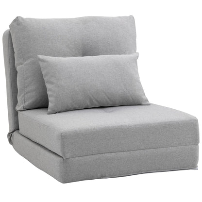 Fauteuil convertible rabattable et rembourré HOMCOM, canapé-lit de sol