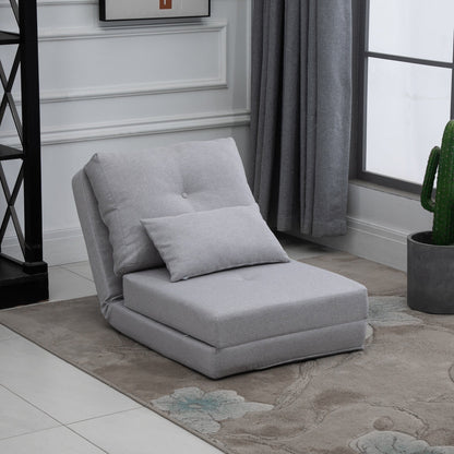Fauteuil convertible rabattable et rembourré HOMCOM, canapé-lit de sol