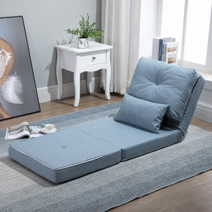 Fauteuil convertible rabattable et rembourré HOMCOM, canapé-lit de sol