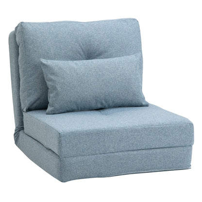 Fauteuil convertible rabattable et rembourré HOMCOM, canapé-lit de sol