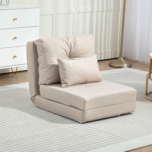 Fauteuil convertible rabattable et rembourré HOMCOM, canapé-lit de sol