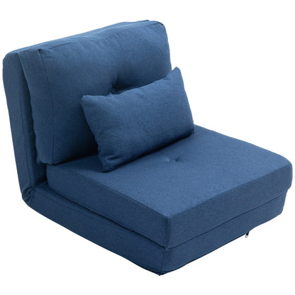 Fauteuil convertible rabattable et rembourré HOMCOM, canapé-lit de sol