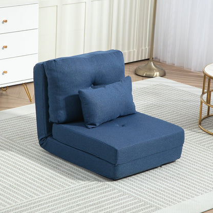 Fauteuil convertible rabattable et rembourré HOMCOM, canapé-lit de sol