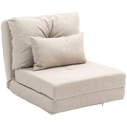 Fauteuil convertible rabattable et rembourré HOMCOM, canapé-lit de sol