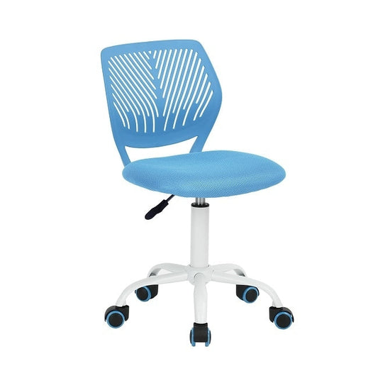 HomyLin Armless Swivel Kids Desk Chair with Mesh Padded Seating