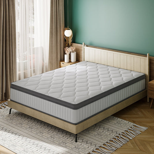 SweDrea 12 in. Medium Hybrid Memory Foam Mattress with CertiPUR-US and Oeko-TEX , Featuring Bamboo Charcoal Absorption.