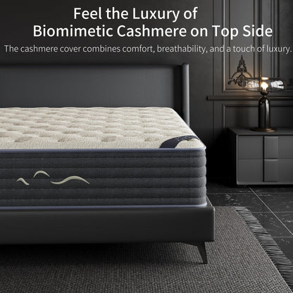 SweDrea 14 in. Luxurious Double-Sided Hybrid Mattress – Medium/Firm with CertiPUR-US, SGS and OEKO-TEX