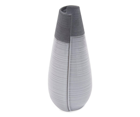 Vase roulé bicolore