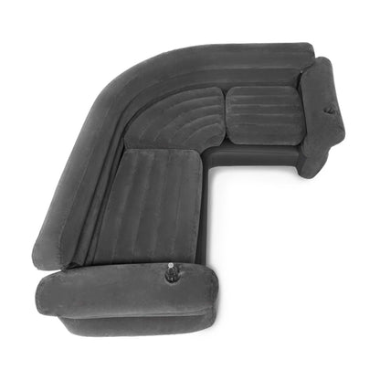 Canapé d'angle gonflable Intex, beige