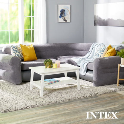 Canapé d'angle gonflable Intex, beige