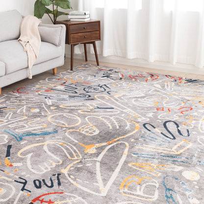 Katie Merz SPORTSGLYPHS Baseball Area Rug