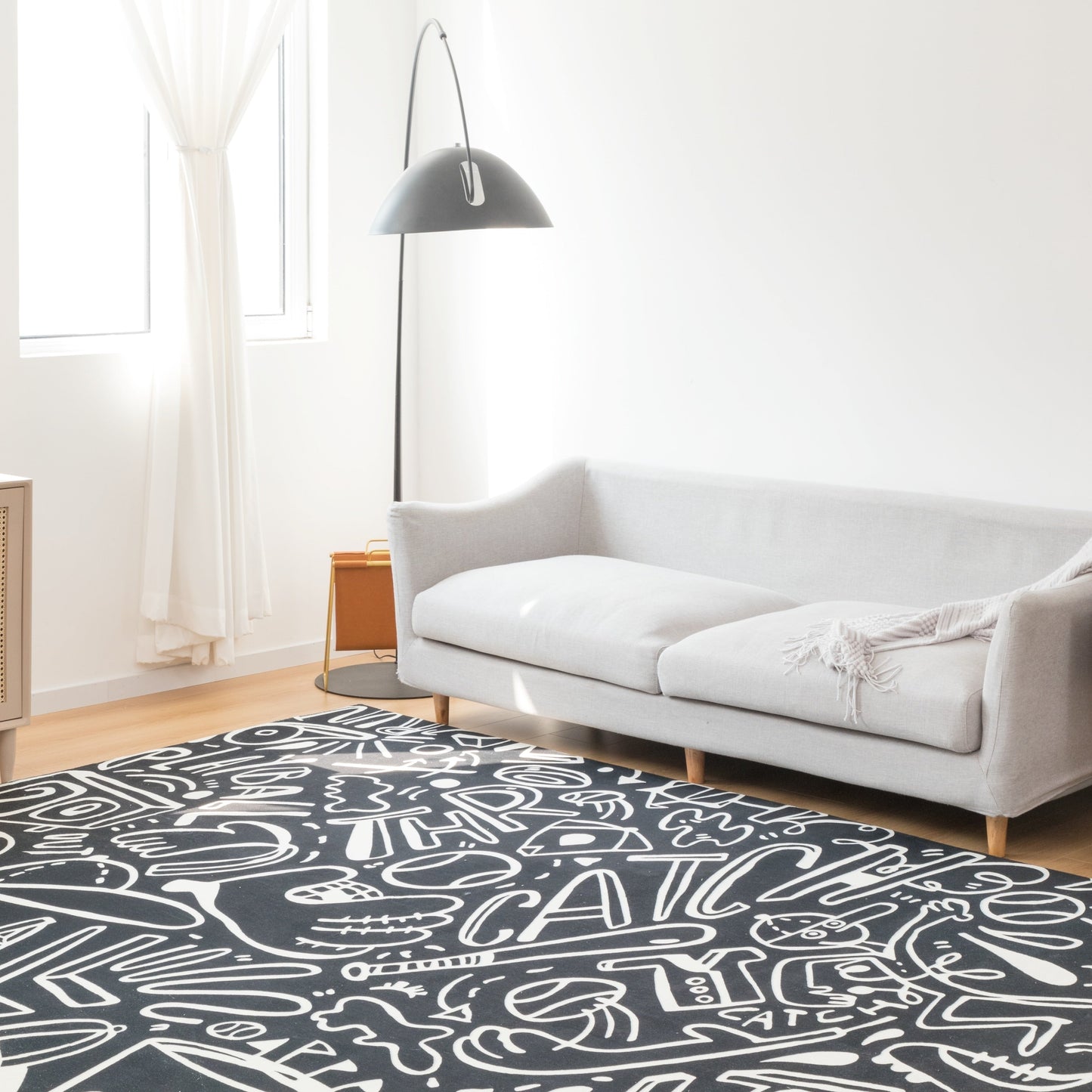 Katie Merz SPORTSGLYPHS Baseball Area Rug