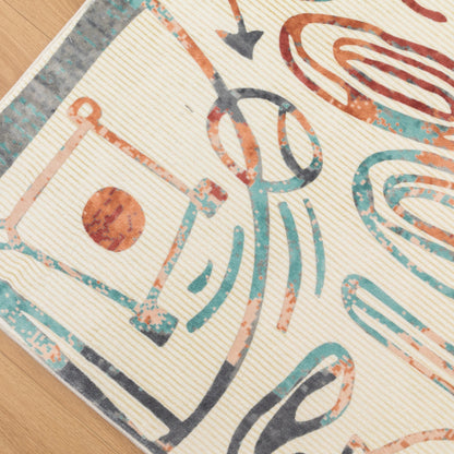 Katie Merz SPORTSGLYPHS Baseball Area Rug