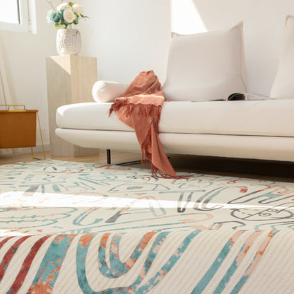 Katie Merz SPORTSGLYPHS Baseball Area Rug