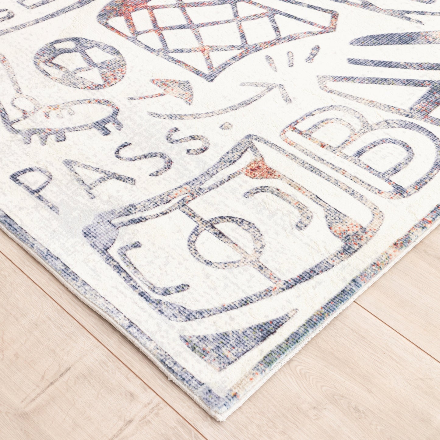 Katie Merz SPORTSGLYPHS Soccer Area Rug