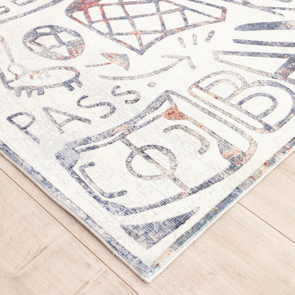 Katie Merz SPORTSGLYPHS Soccer Area Rug