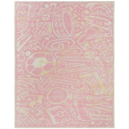 Katie Merz SPORTSGLYPHS Soccer Area Rug