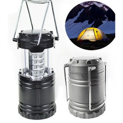 LED Collapsible Portable Military Tac Lantern, Outdoor Battery Ultra Bright Light Collapsible Hand Lamp - Camping Survival Lamp