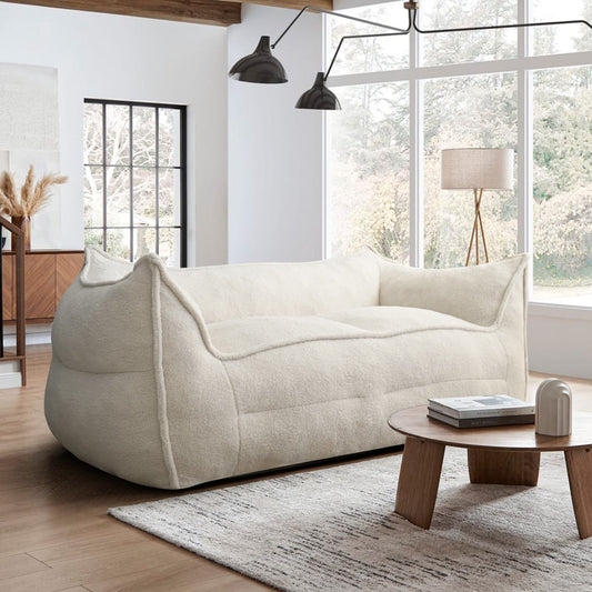 Canapé paresseux en forme de pouf avec mousse à mémoire de forme