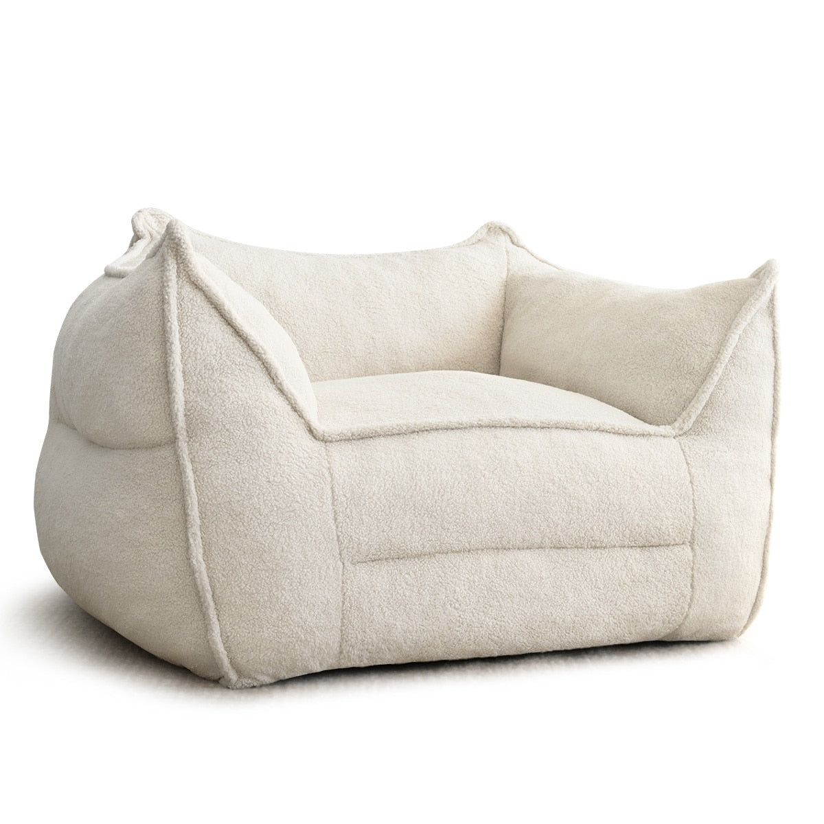 Canapé paresseux en forme de pouf avec mousse à mémoire de forme
