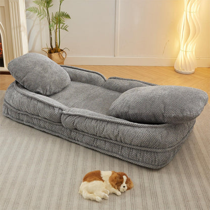 Canapé paresseux, 5 positions réglables, assis, couché, plié, convient pour une chambre ou un salon
