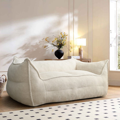 Canapé paresseux en forme de pouf avec mousse à mémoire de forme