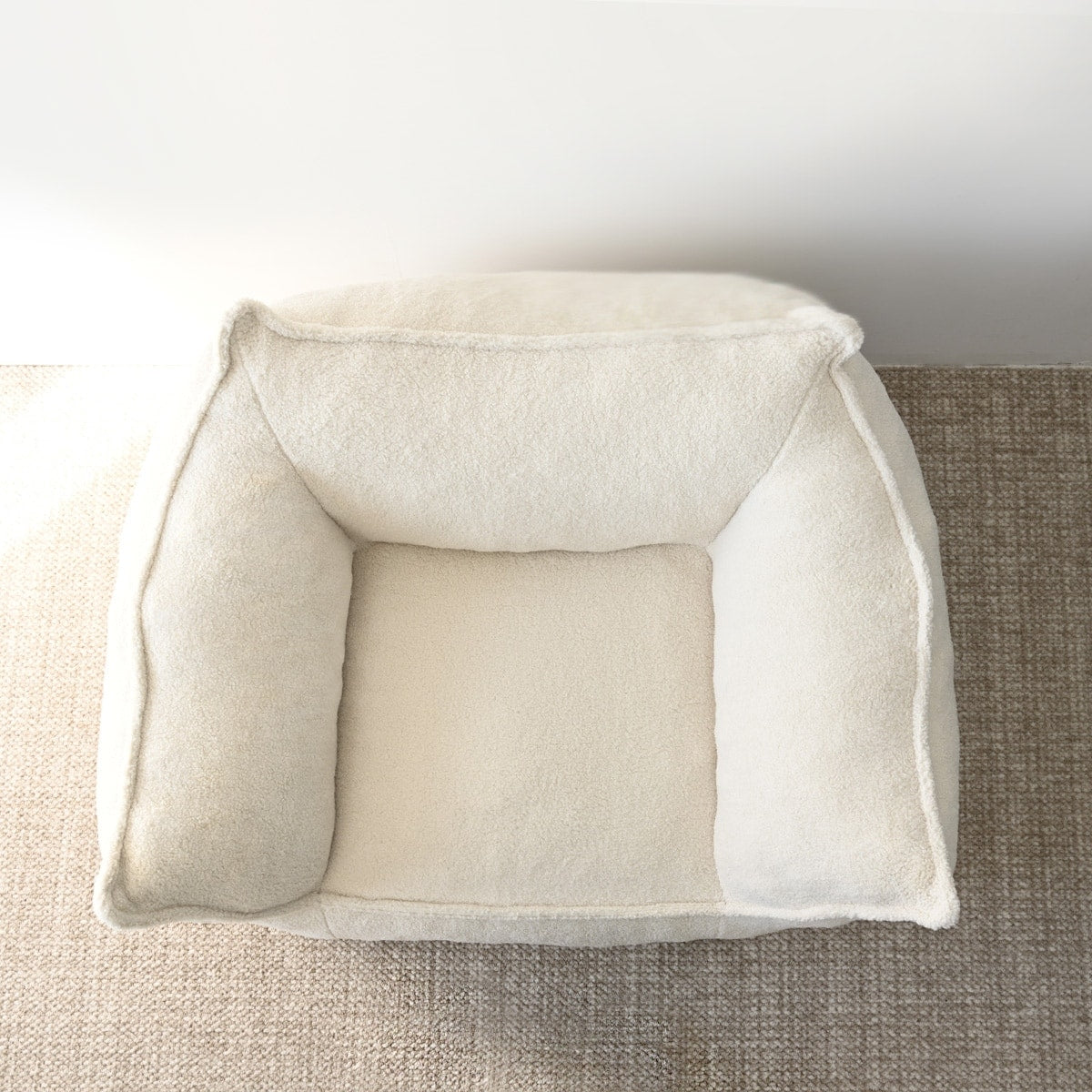 Canapé paresseux en forme de pouf avec mousse à mémoire de forme