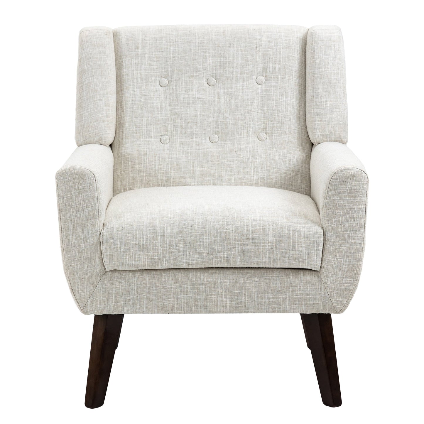 Cotton/ Linen Look Fabric Modern Accent Chair Armchair