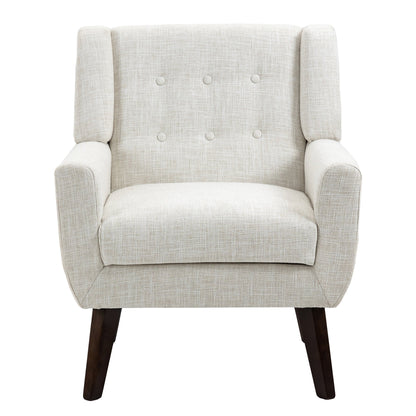 Cotton/ Linen Look Fabric Modern Accent Chair Armchair
