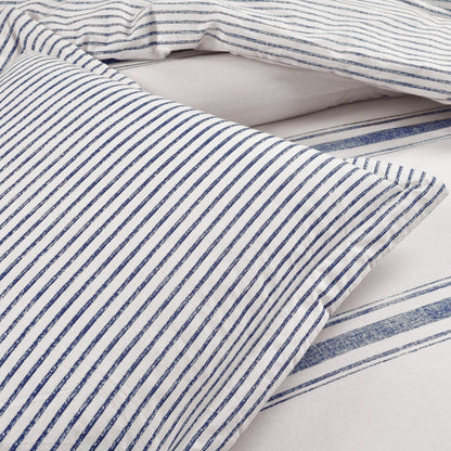 Lush Decor Farmhouse Stripe 3 Piece Duvet Cover Set