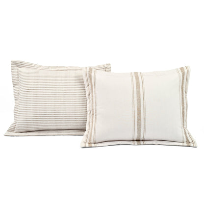 Lush Decor Farmhouse Stripe 3 Piece Duvet Cover Set