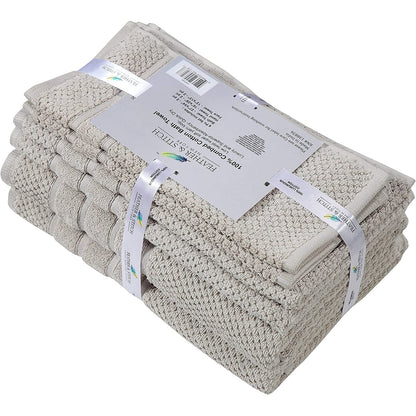 Luxurious Absorbent 650 GSM Combed Cotton 6-piece Towel Set
