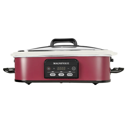 MAGNIFIQUE Programmable Slow Cooker with Non-Stick Pot